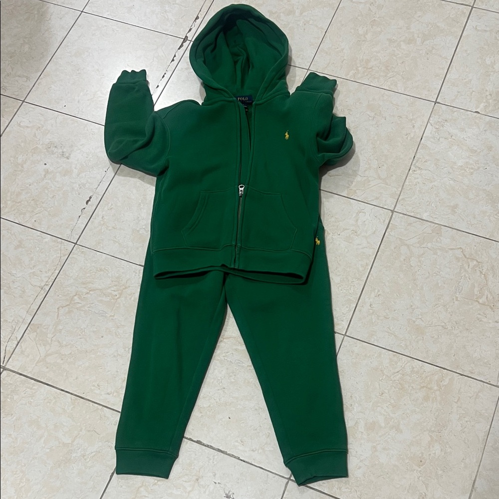 Polo by Ralph Lauren Kids Green Sweatpants Set